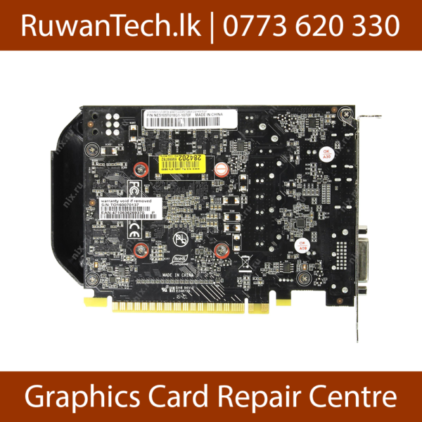 Palit GTX 1050 Ti Stormx 4GB Back