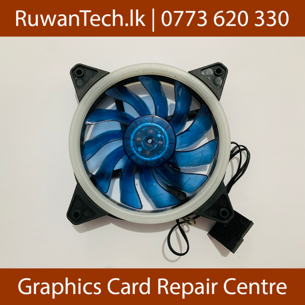 Falcon Fans DC 12V 0.35A 120x120x25mm 2-Wire Gaming Cooling Fan Blue - Image 2