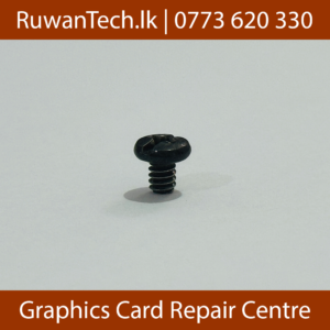 M3.5 5mm Phillips Head Pan Screws Black Front