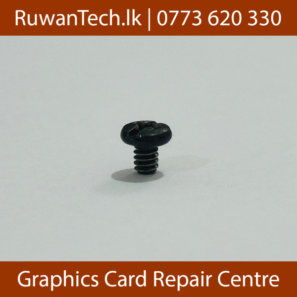 M3.5 5mm Phillips Head Pan Screws Black Front