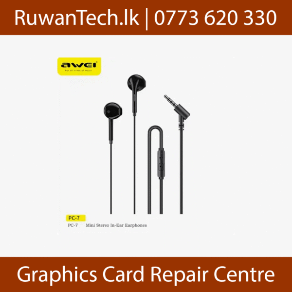 Awei Black Earphone