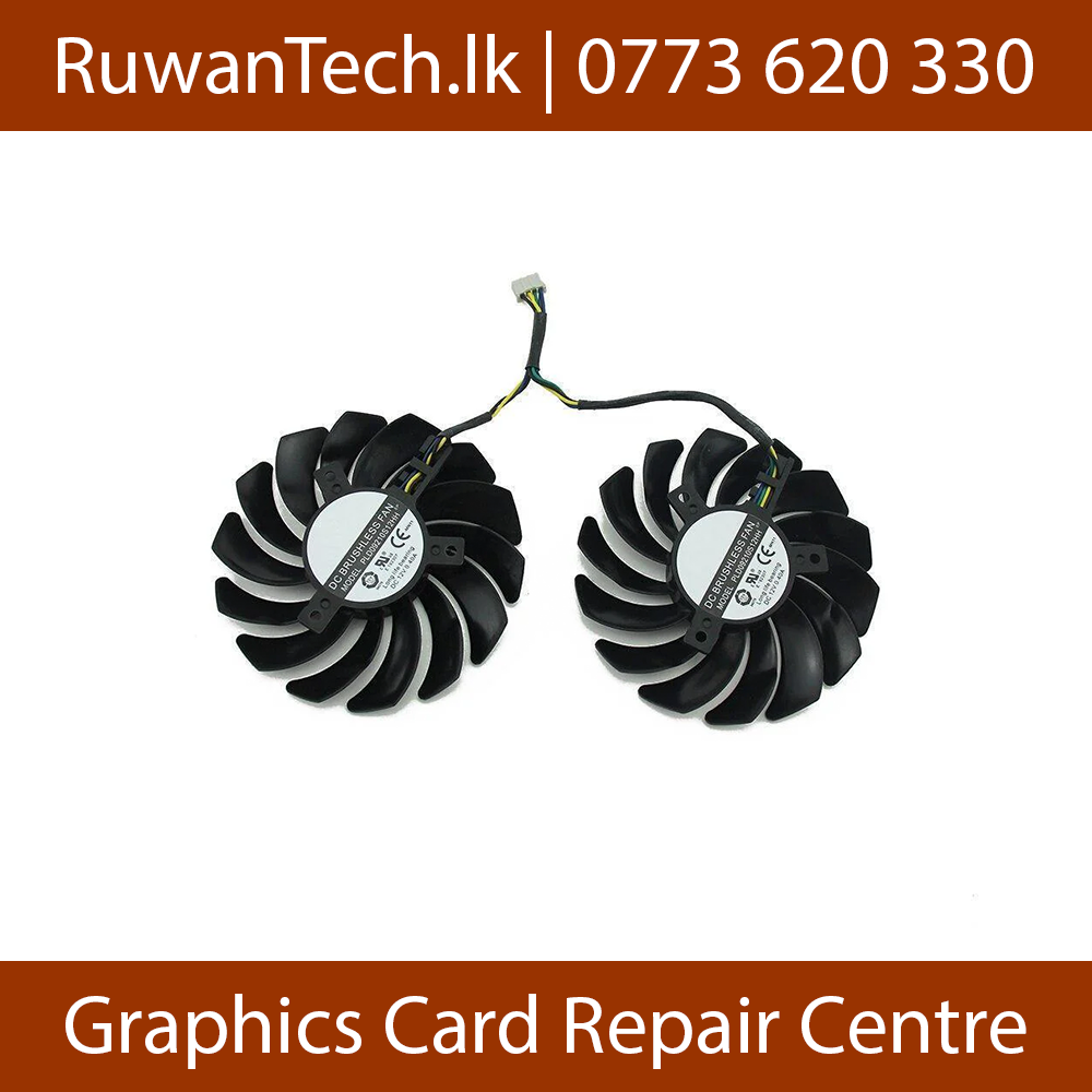 Power Logic MSI PLD09210B12HH GTX 1660Ti Fan Back