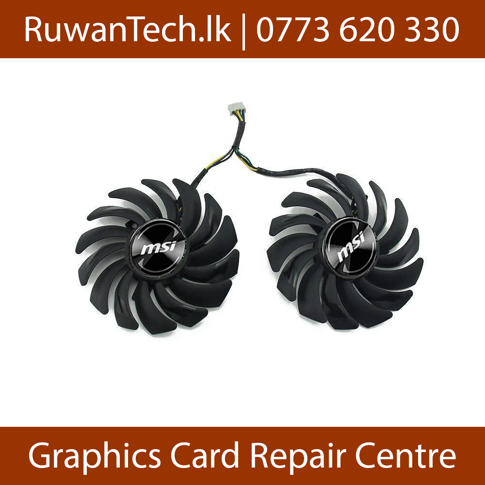 Power Logic MSI PLD09210B12HH GTX 1660Ti Fan Front