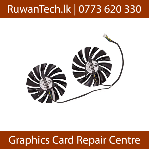 Power Logic DC Brushless PLD10010S12HH Cooling Fans 12V 0.40A VGA GPU 95mm 14 Wings Cooler Fan Black for MSI (Used) - Image 2