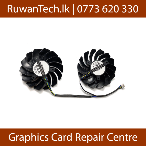 Power Logic DC Brushless PLD09210S12HH Cooling Fans 12V 0.40A VGA GPU 14 Wings Cooler Fan Black for MSI (Used) - Image 2